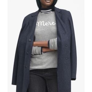 Banana Republic Mario Bellucci Wool Blend Melton Coat